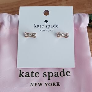 Kate Spade Sparkling Gold Bow Earrings